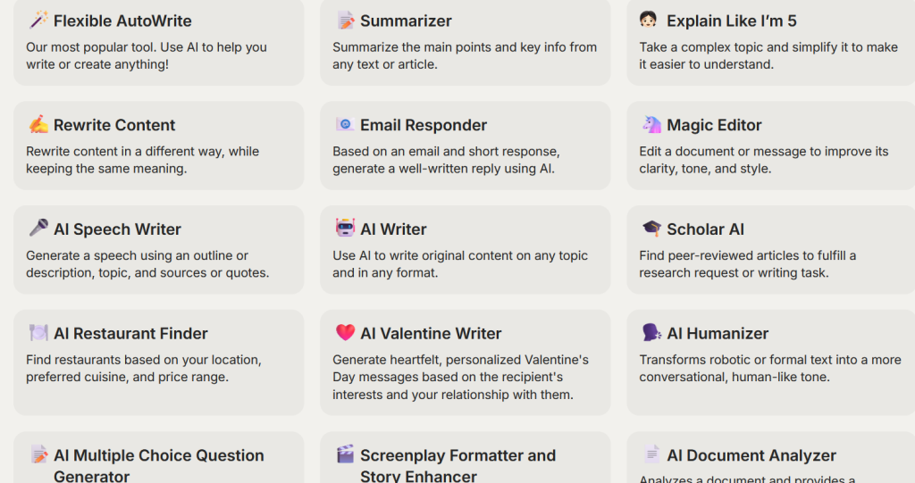 HyperWrite AI Tools